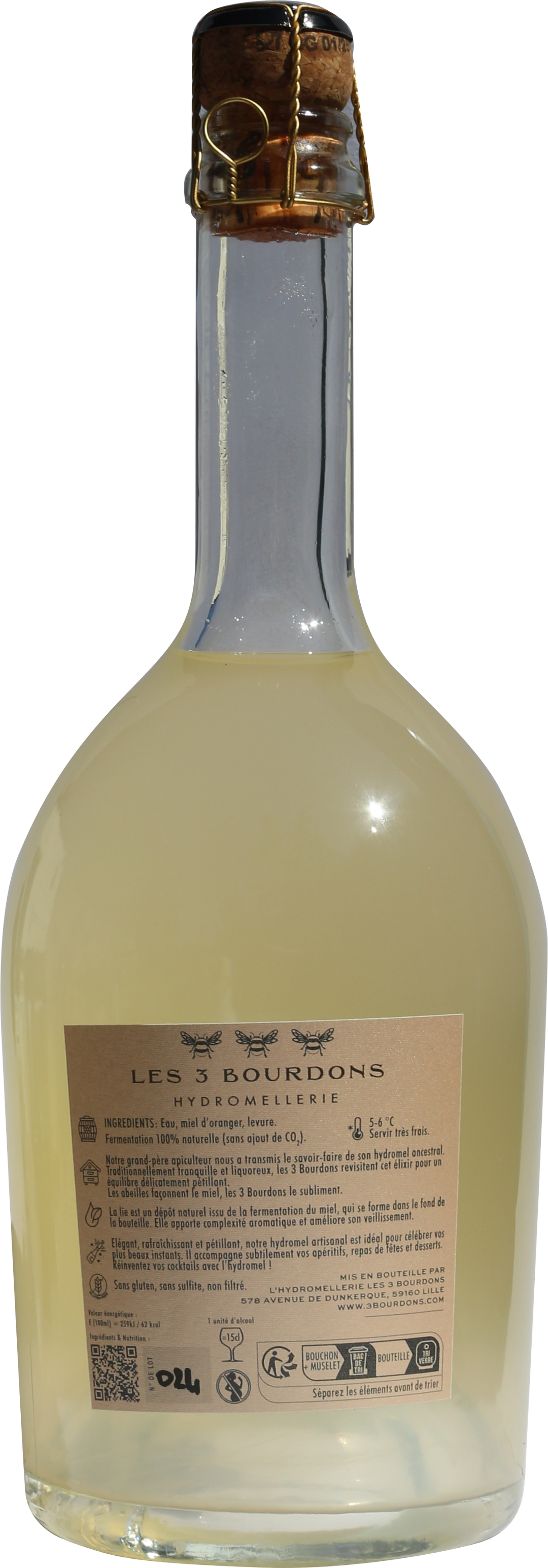 Hydromel pétillant Oranger Brut